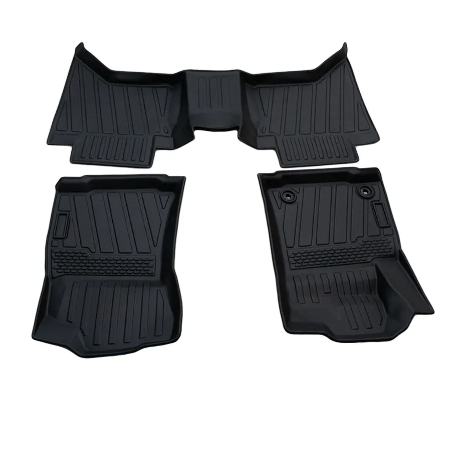 Kit completo de tapete bandeja TPE com as três peças para Toyota Hilux
